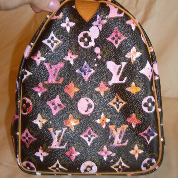 Louis Vuitton Speedy 35 Limited Edition Watercolor brown Richard Prince S/S 2008 - Picture 3 of 13